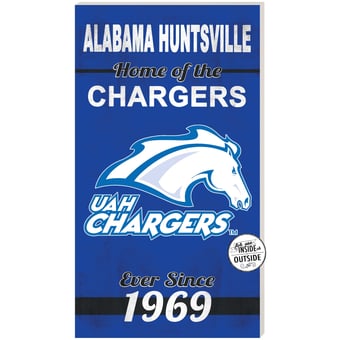 UAH Chargers 11" x 20" Indoor/Outdoor Home Of The Sign