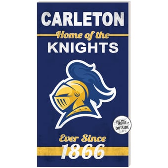 Carleton Knights 11" x 20" Indoor/Outdoor Home Of The Sign