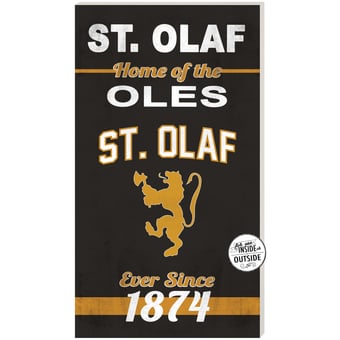 St. Olaf Oles 11" x 20" Indoor/Outdoor Home Of The Sign