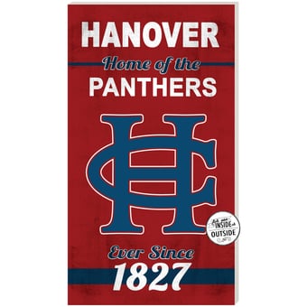 Hanover Panthers 11" x 20" Indoor/Outdoor Home Of The Sign