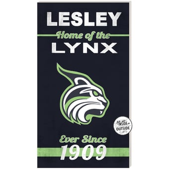 Lesley Lynx 11" x 20" Indoor/Outdoor Home Of The Sign