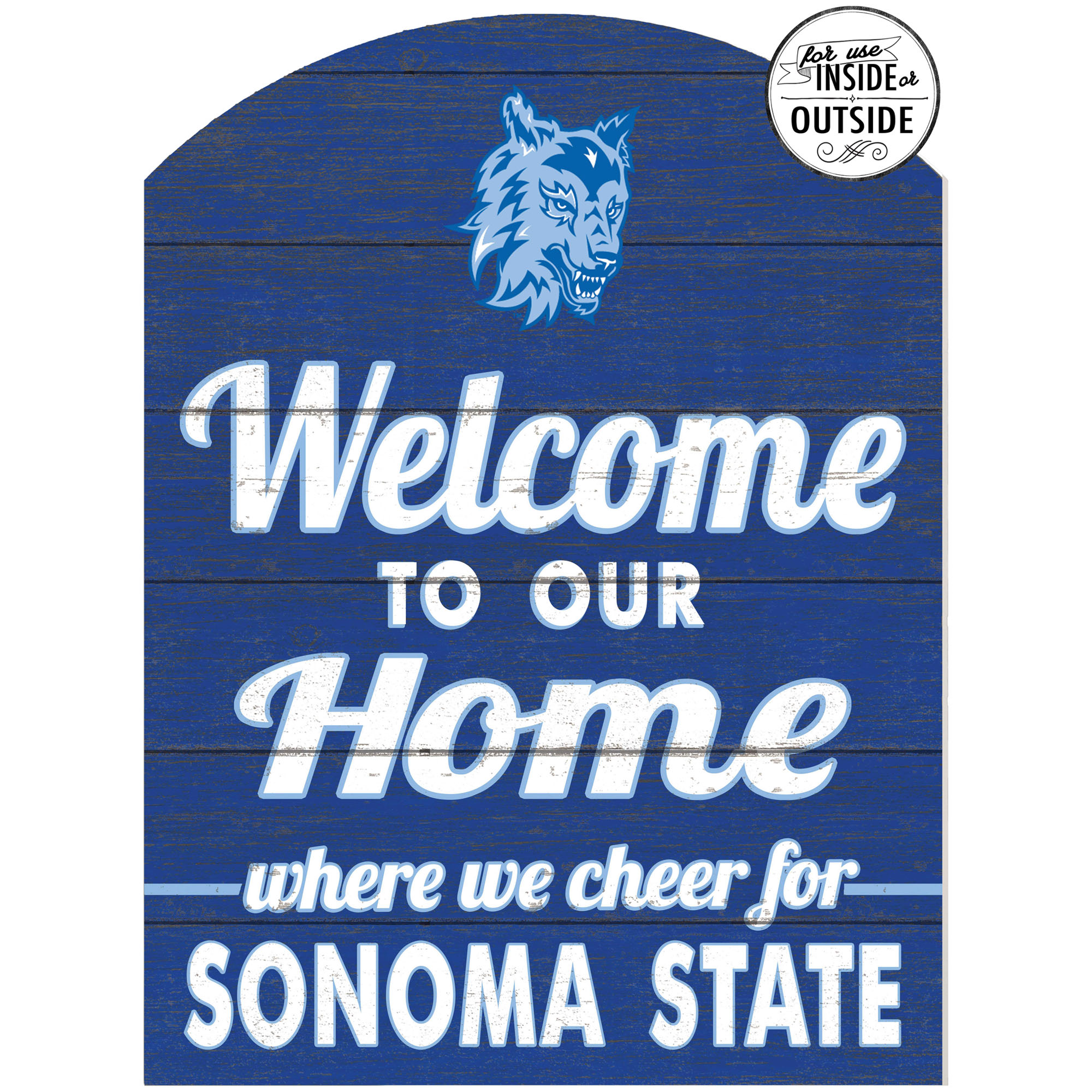 Sonoma State Seawolves 16'' x 22'' Indoor/Outdoor Marquee Sign