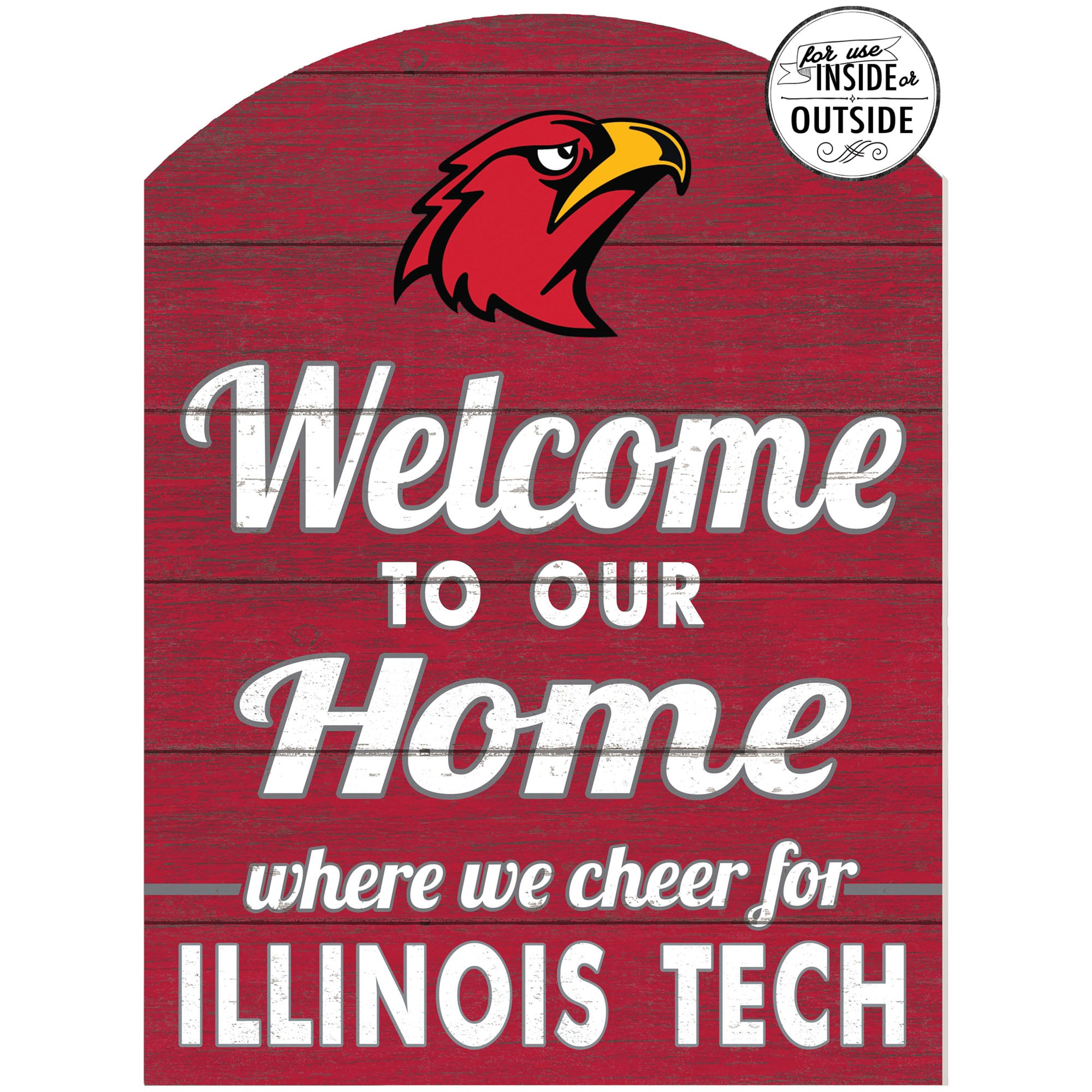 Illinois Tech Scarlet Hawks 16'' x 22'' Indoor/Outdoor Marquee Sign