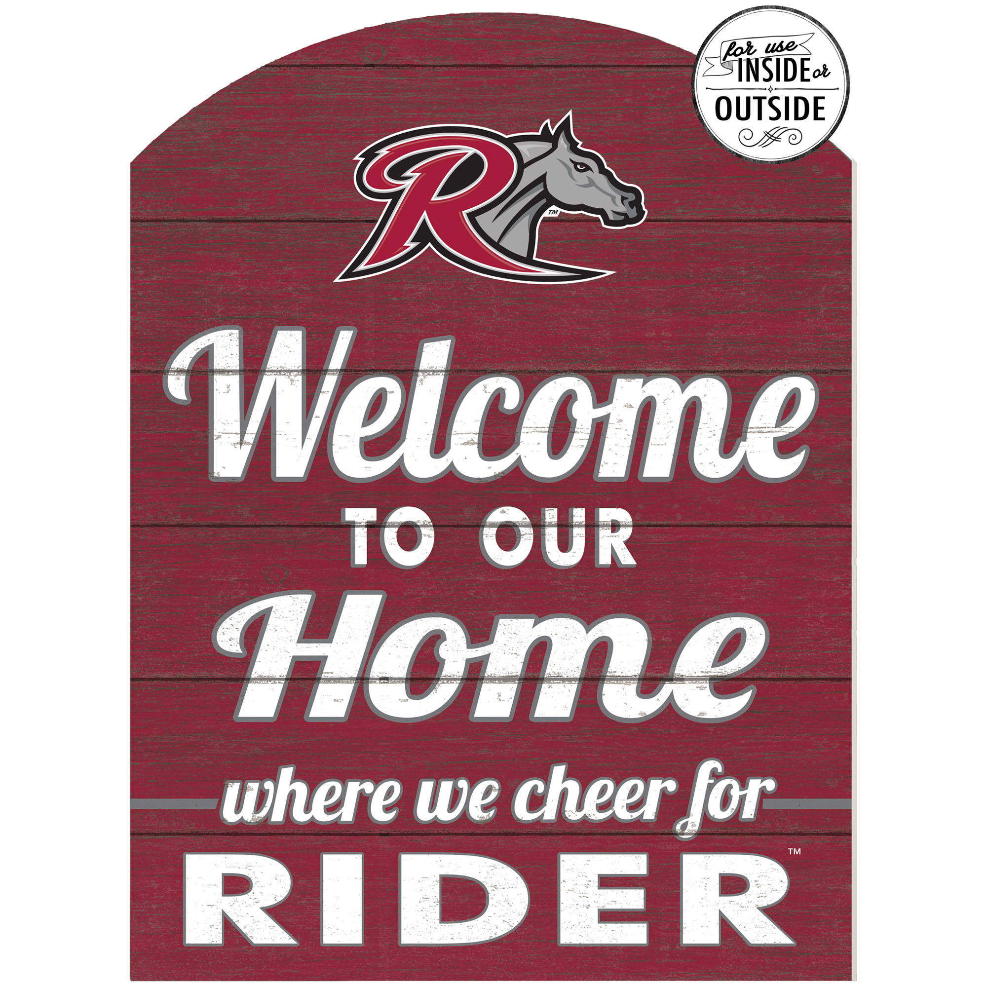 Rider Broncs 16'' x 22'' Indoor/Outdoor Marquee Sign