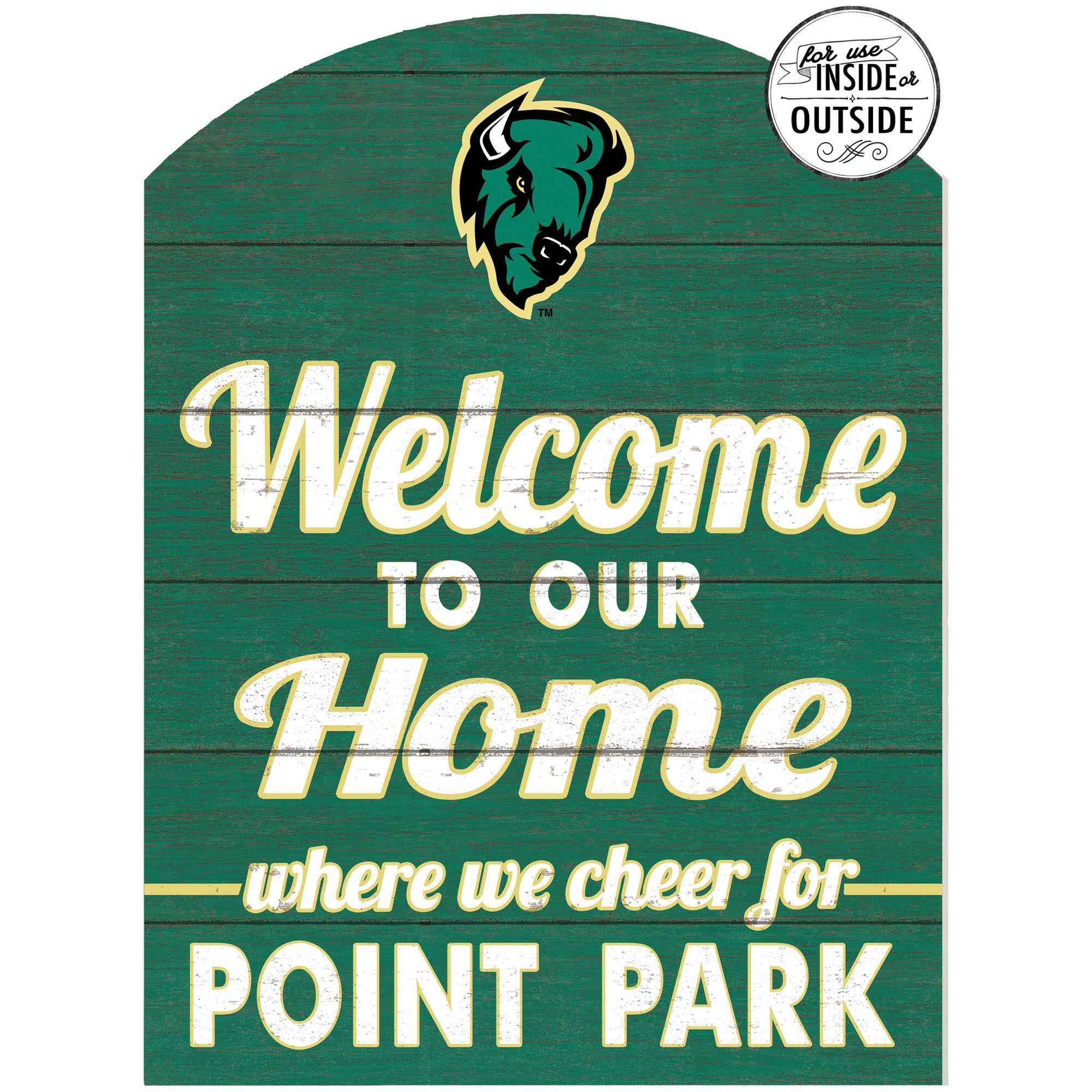 Point Park Pioneers 16'' x 22'' Indoor/Outdoor Marquee Sign