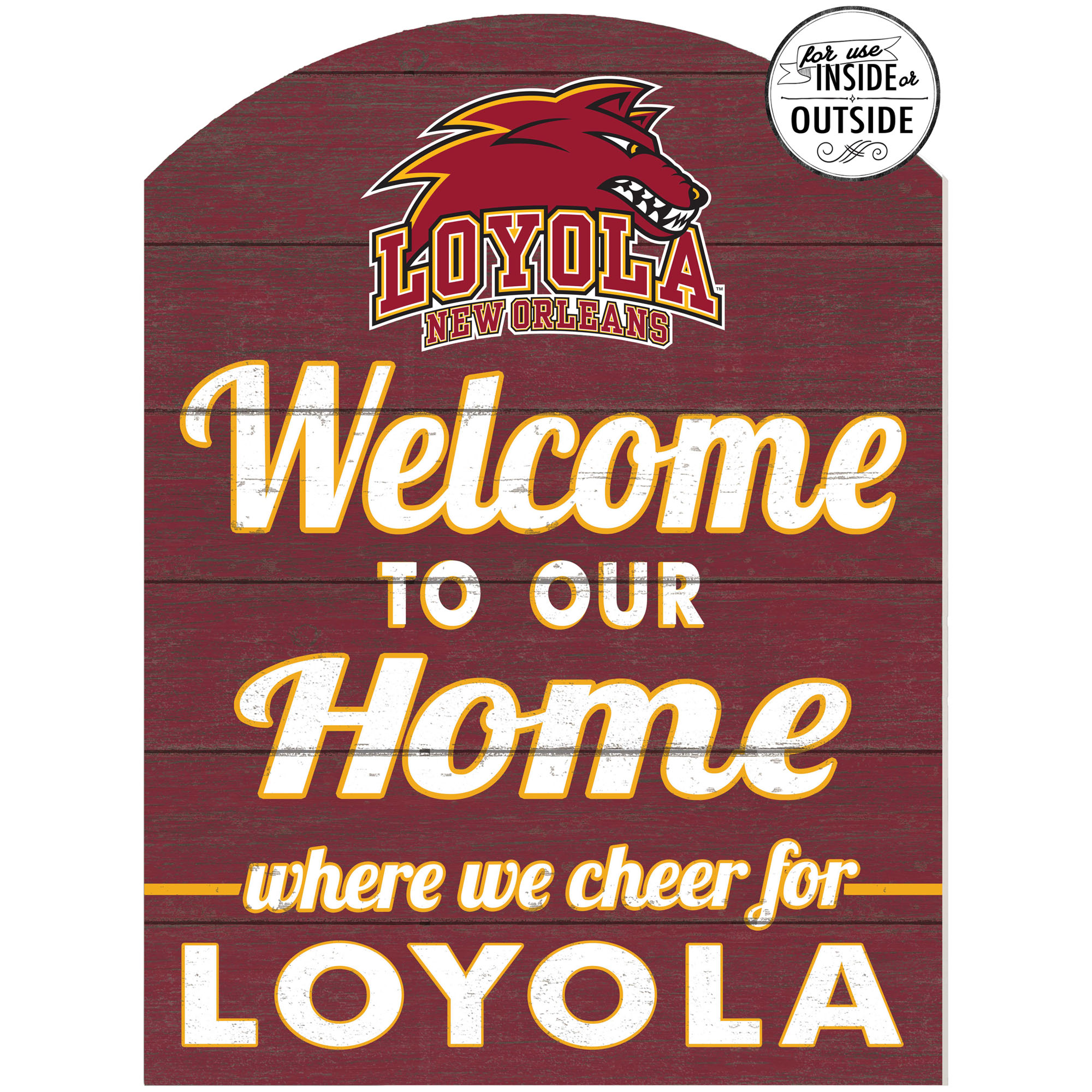 Loyola New Orleans Wolf Pack 16'' x 22'' Indoor/Outdoor Marquee Sign