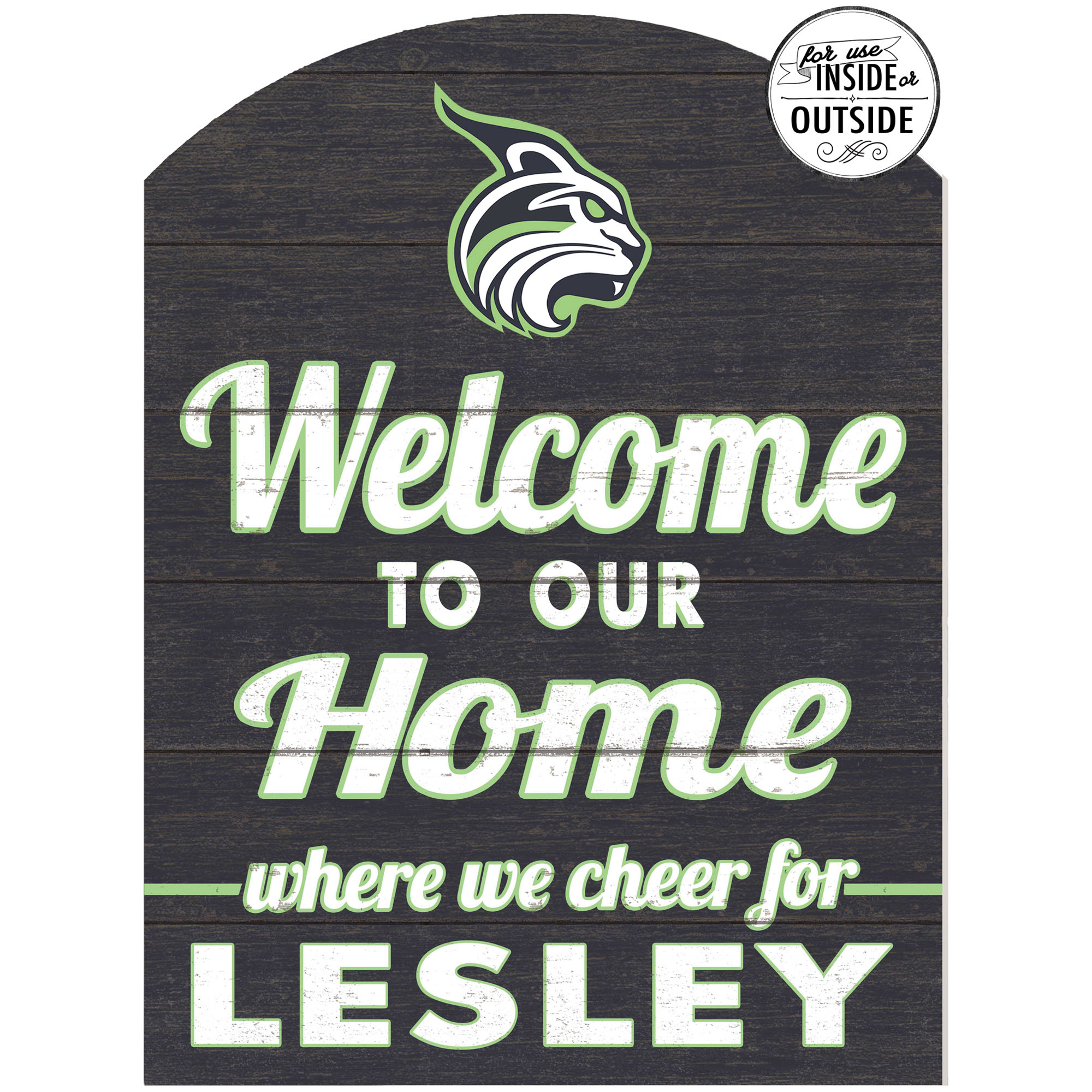 Lesley Lynx 16'' x 22'' Indoor/Outdoor Marquee Sign