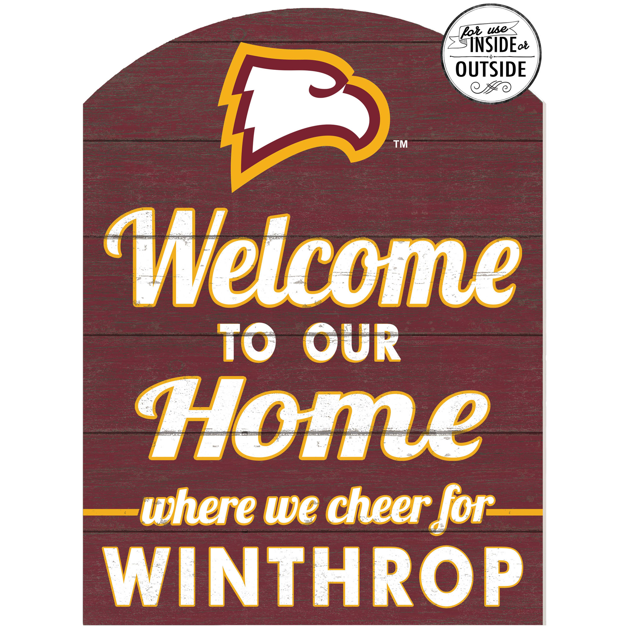 Winthrop Eagles 16'' x 22'' Indoor/Outdoor Marquee Sign