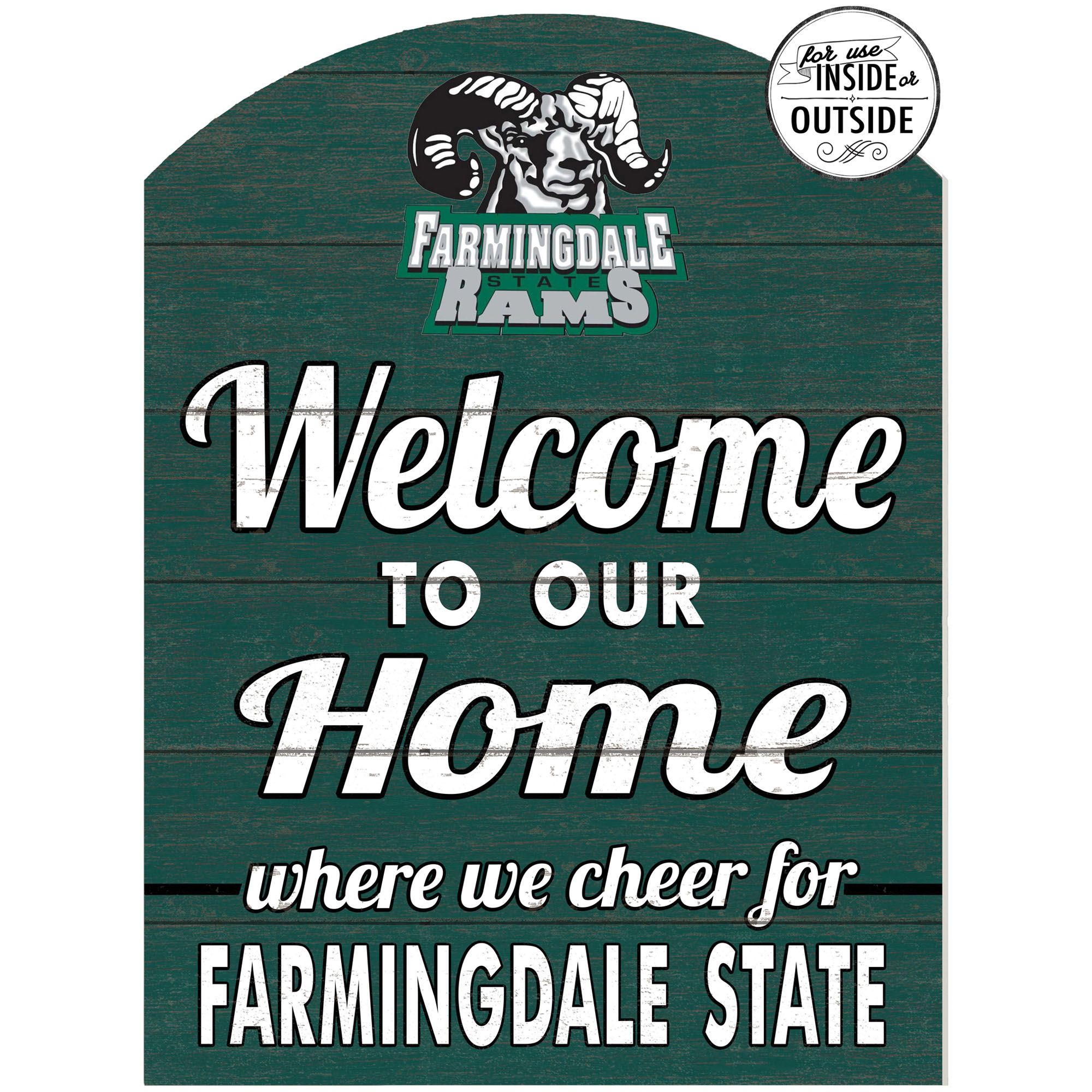 SUNY Farmingdale State Rams 16'' x 22'' Indoor/Outdoor Marquee Sign