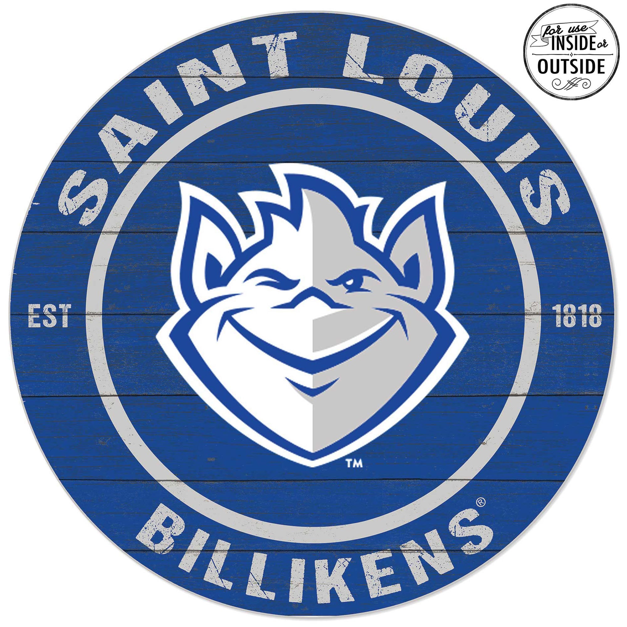 Saint Louis Billikens 20'' x 20'' Indoor/Outdoor Team Color Circle Sign