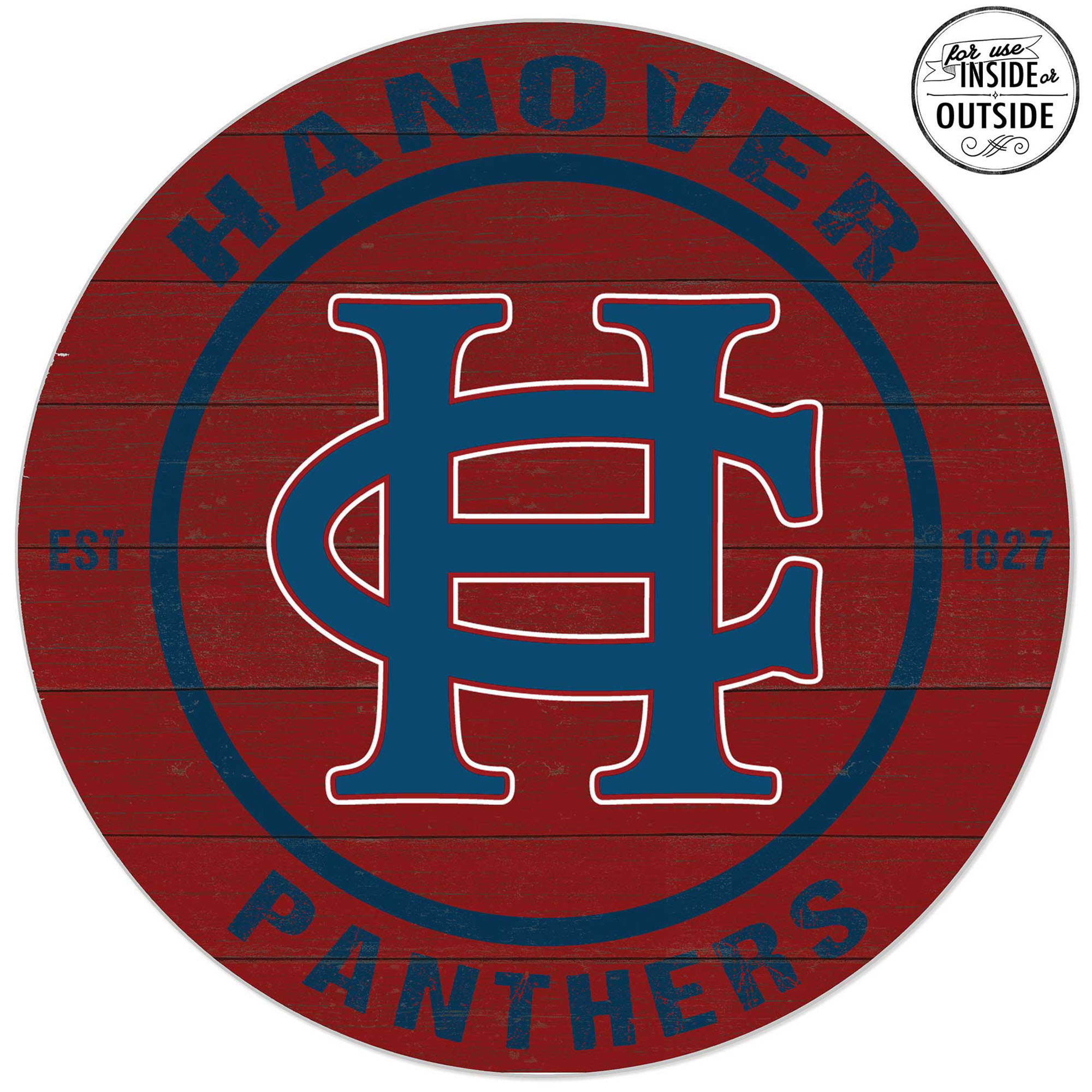 Hanover Panthers 20'' x 20'' Indoor/Outdoor Team Color Circle Sign