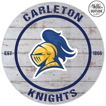 Carleton Knights 20'' x 20'' Indoor/Outdoor Weathered Circle Sign