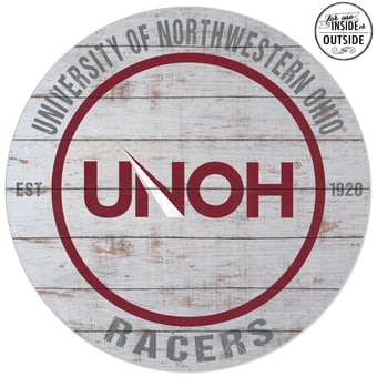 Northwestern Ohio Racers 20'' x 20'' Indoor/Outdoor Weathered Circle Sign