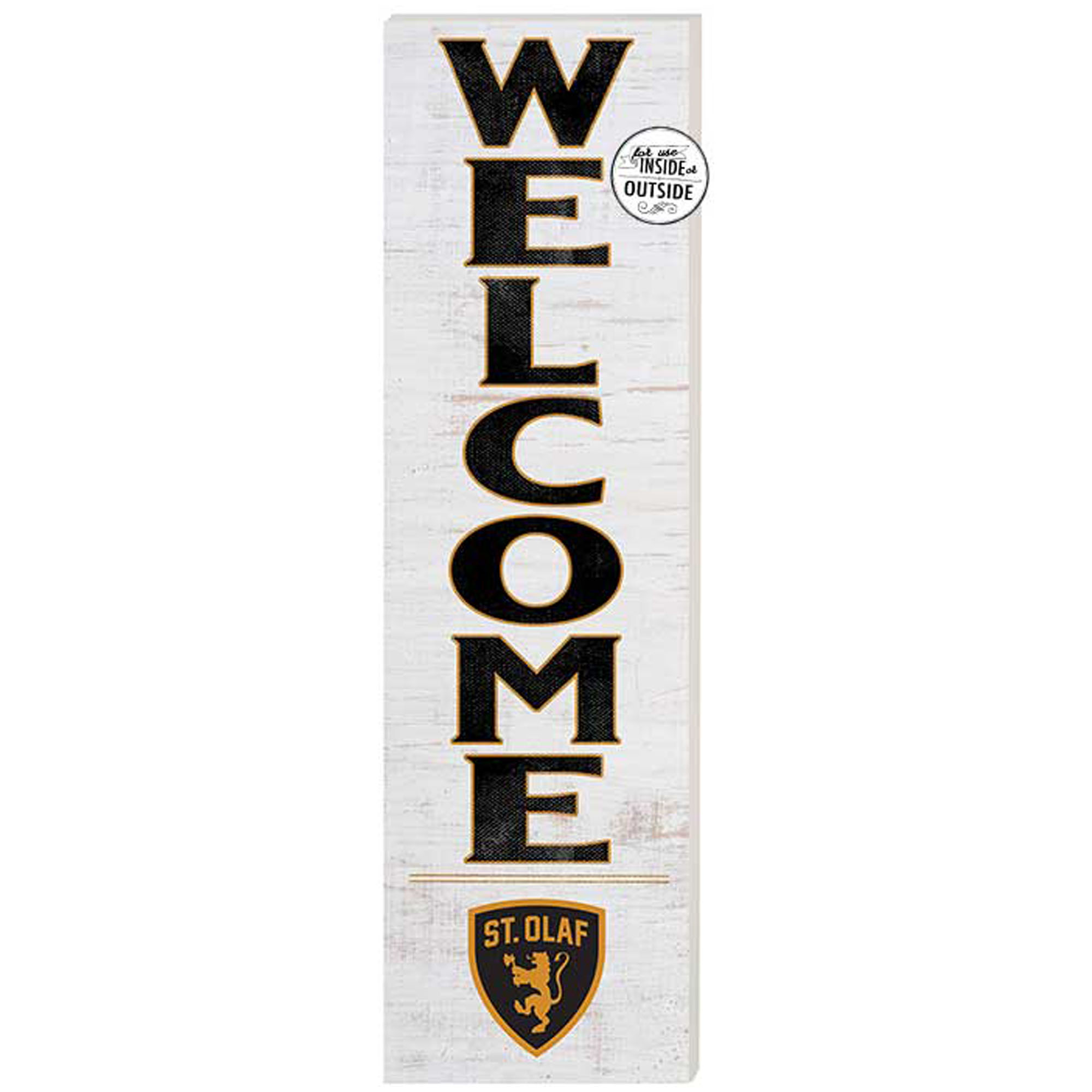 St. Olaf Oles 10'' x 35'' Indoor/Outdoor Welcome Sign