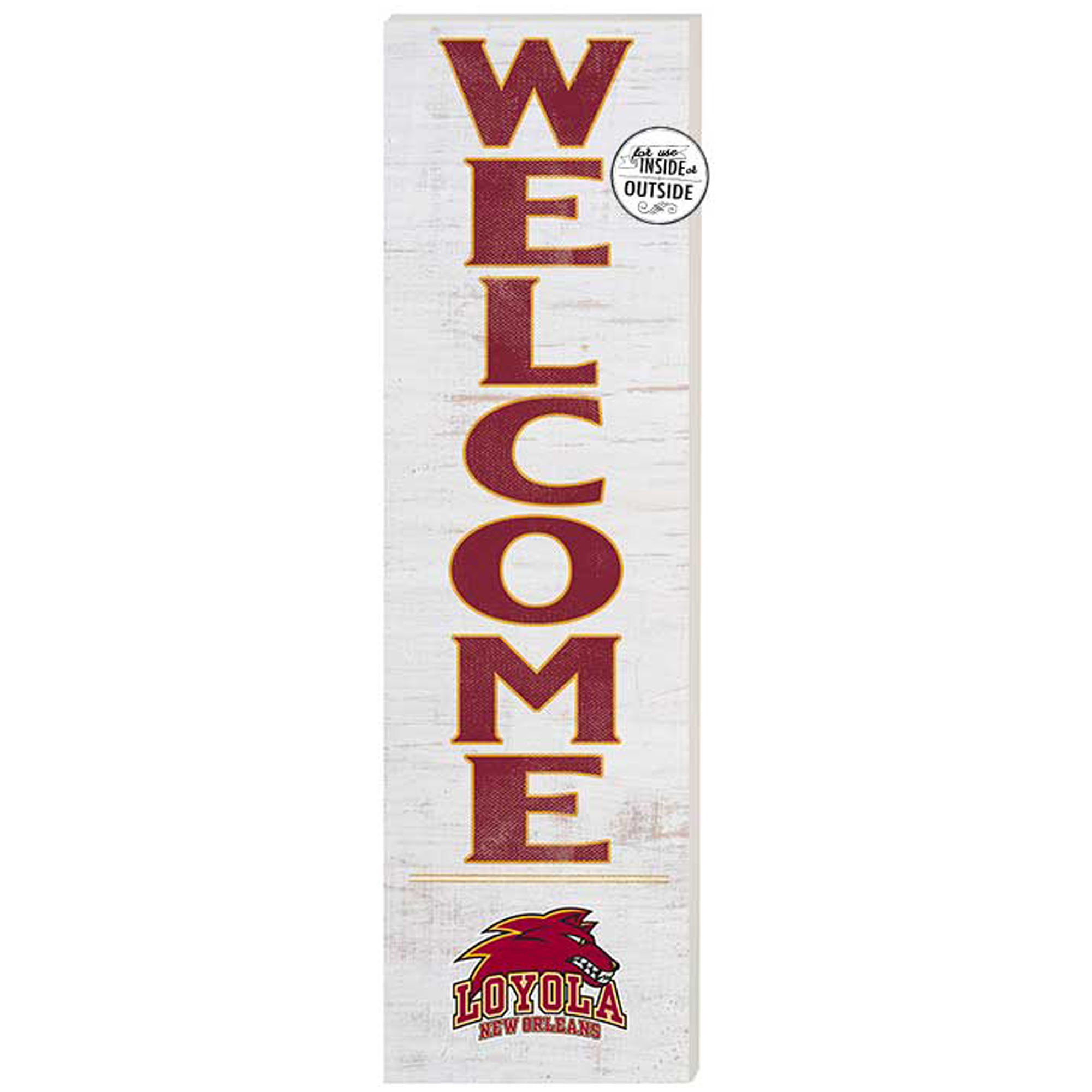 Loyola New Orleans Wolf Pack 10'' x 35'' Indoor/Outdoor Welcome Sign