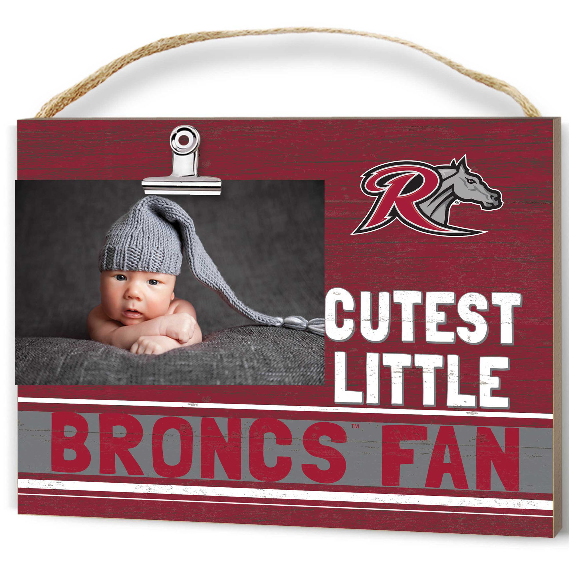 Rider Broncs 8'' x 10'' Cutest Little Team Logo Clip Photo Frame