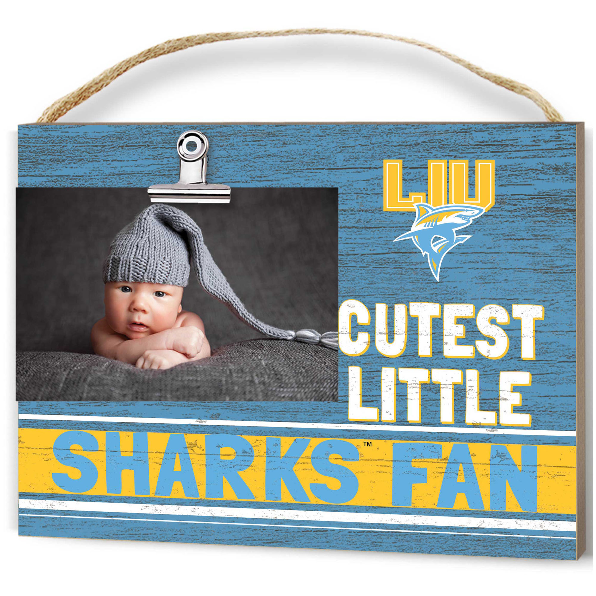 LIU Sharks 8'' x 10'' Cutest Little Team Logo Clip Photo Frame