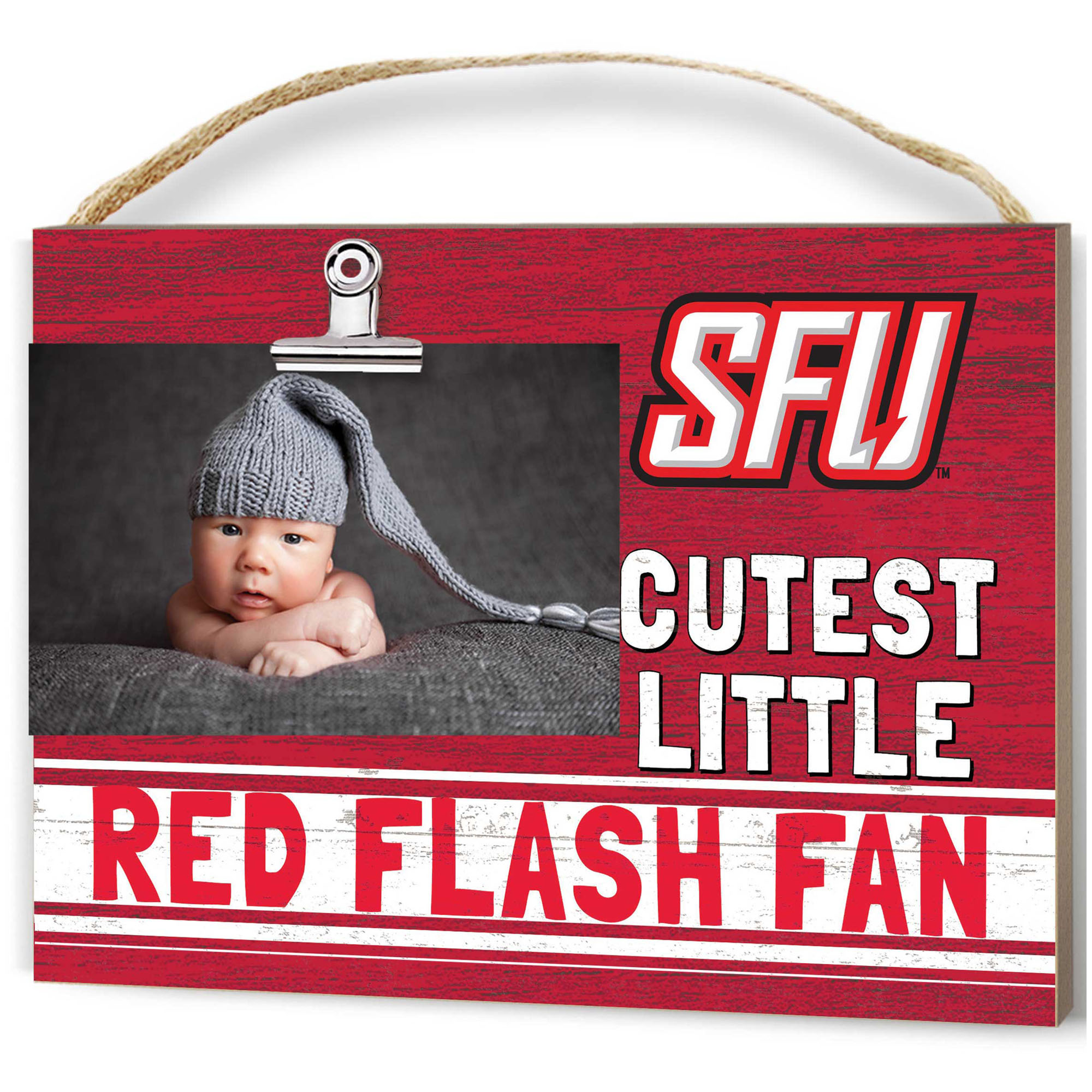 Saint Francis Red Flash 8'' x 10'' Cutest Little Team Logo Clip Photo Frame