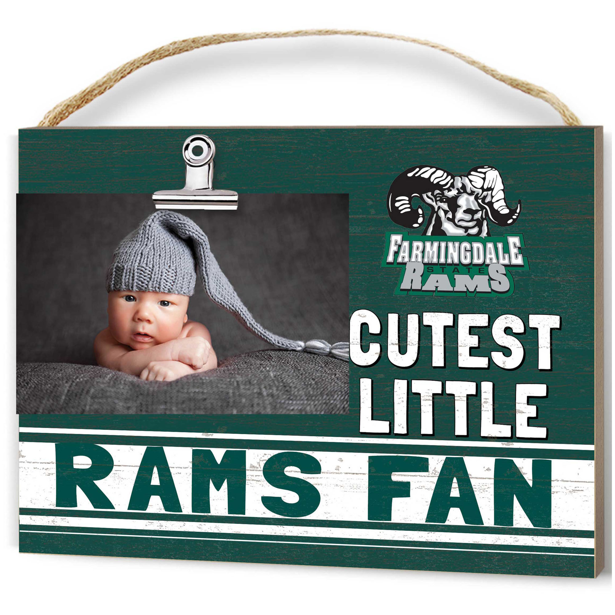 SUNY Farmingdale State Rams 8'' x 10'' Cutest Little Team Logo Clip Photo Frame