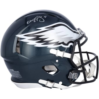 A.J. Brown Philadelphia Eagles Autographed Riddell Authentic Helmet