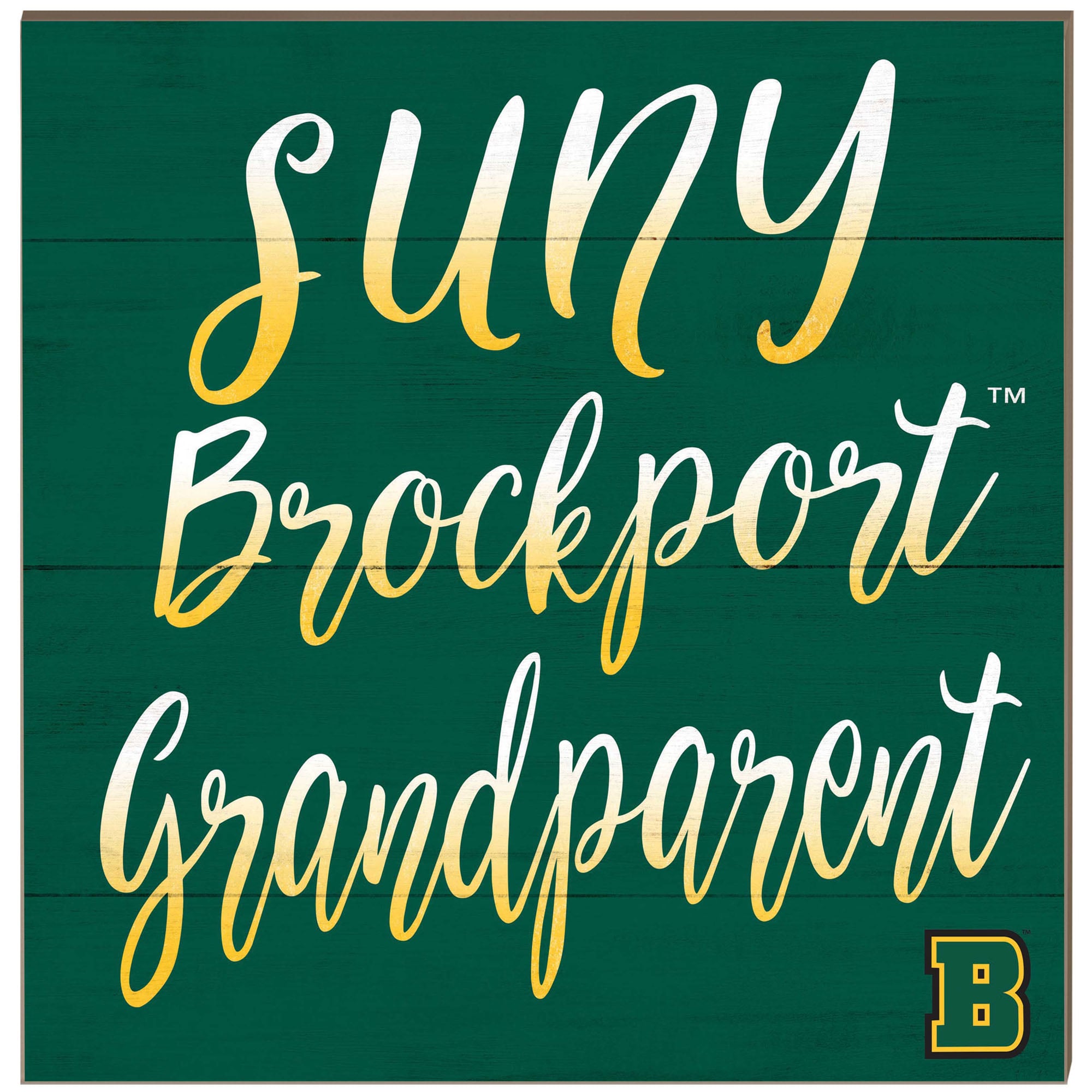 SUNY Brockport Golden Eagles 10'' x 10'' Grandparent Plaque