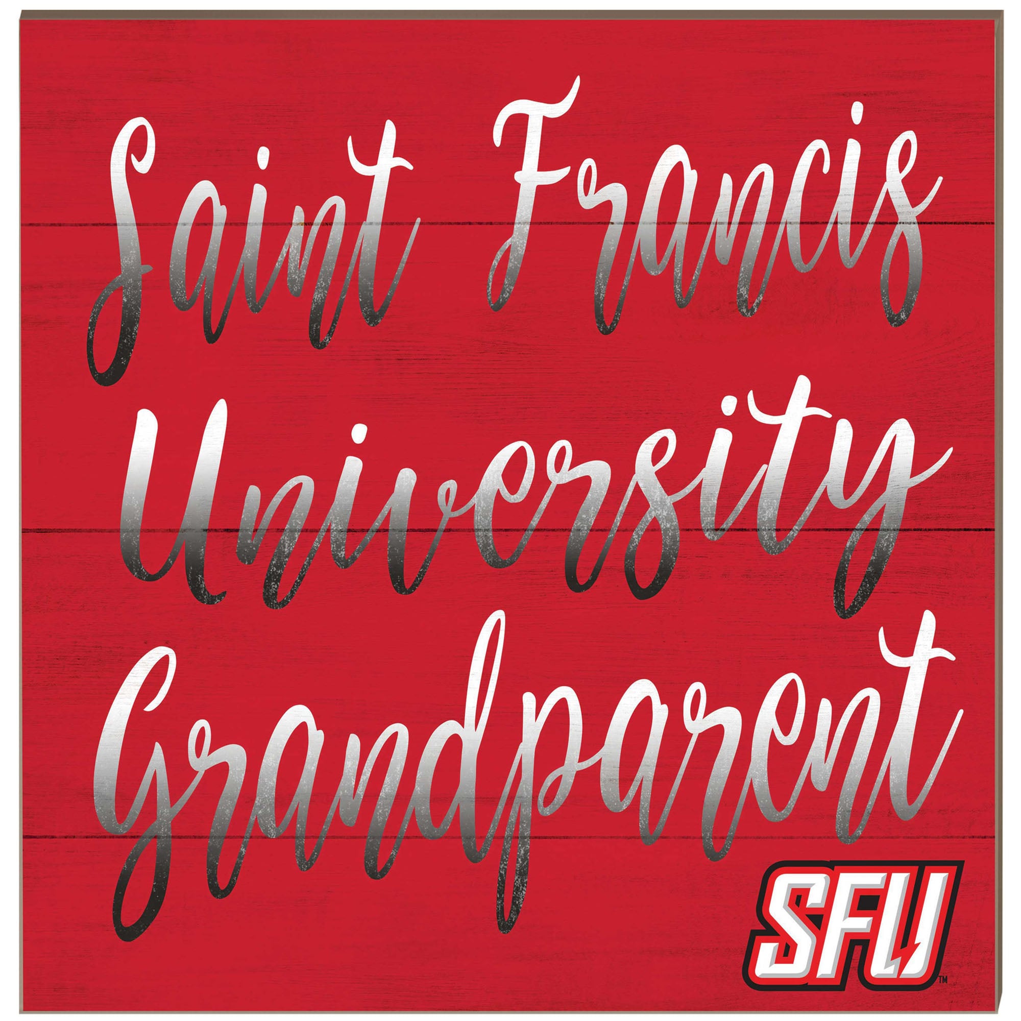 Saint Francis Red Flash 10'' x 10'' Grandparent Plaque