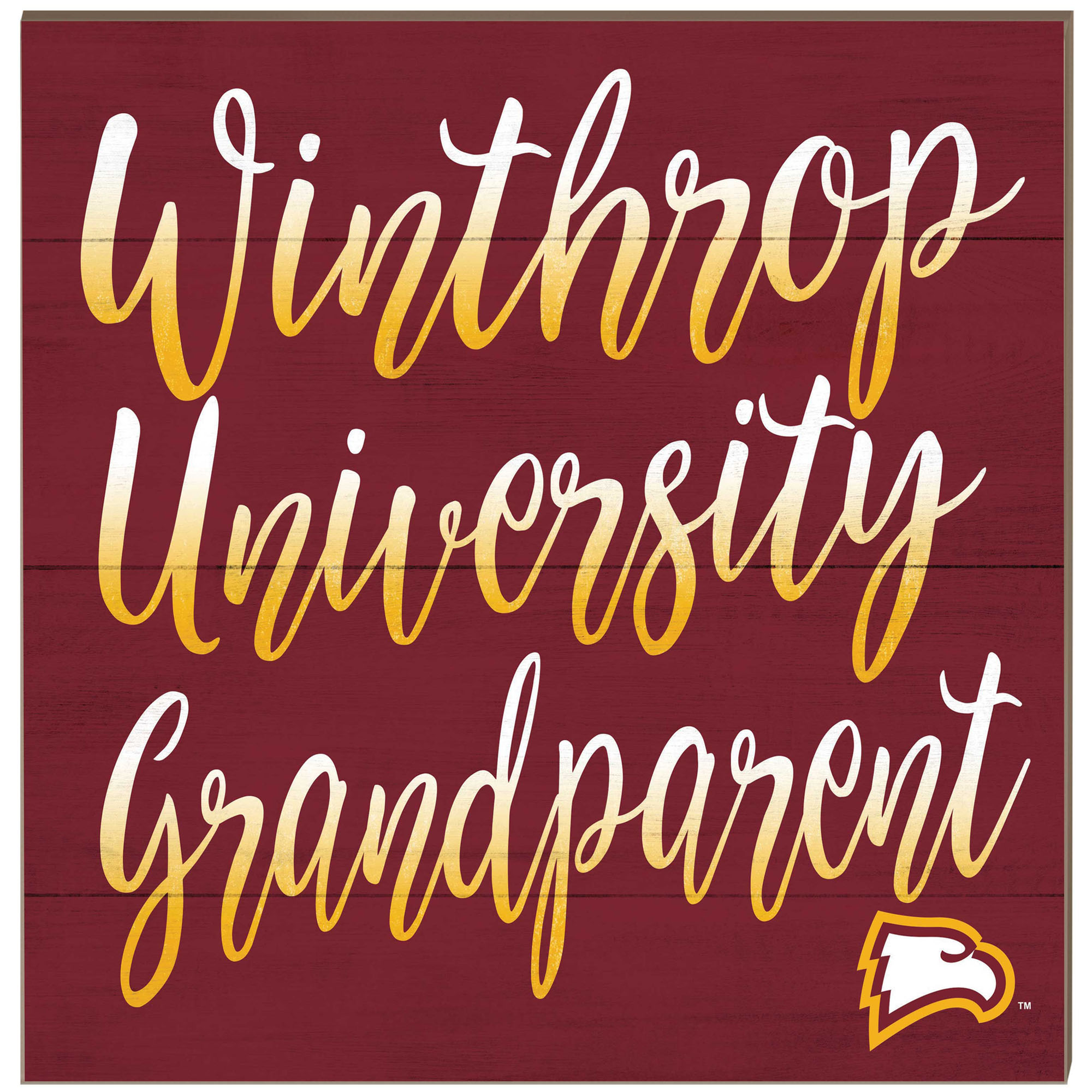 Winthrop Eagles 10'' x 10'' Grandparent Plaque