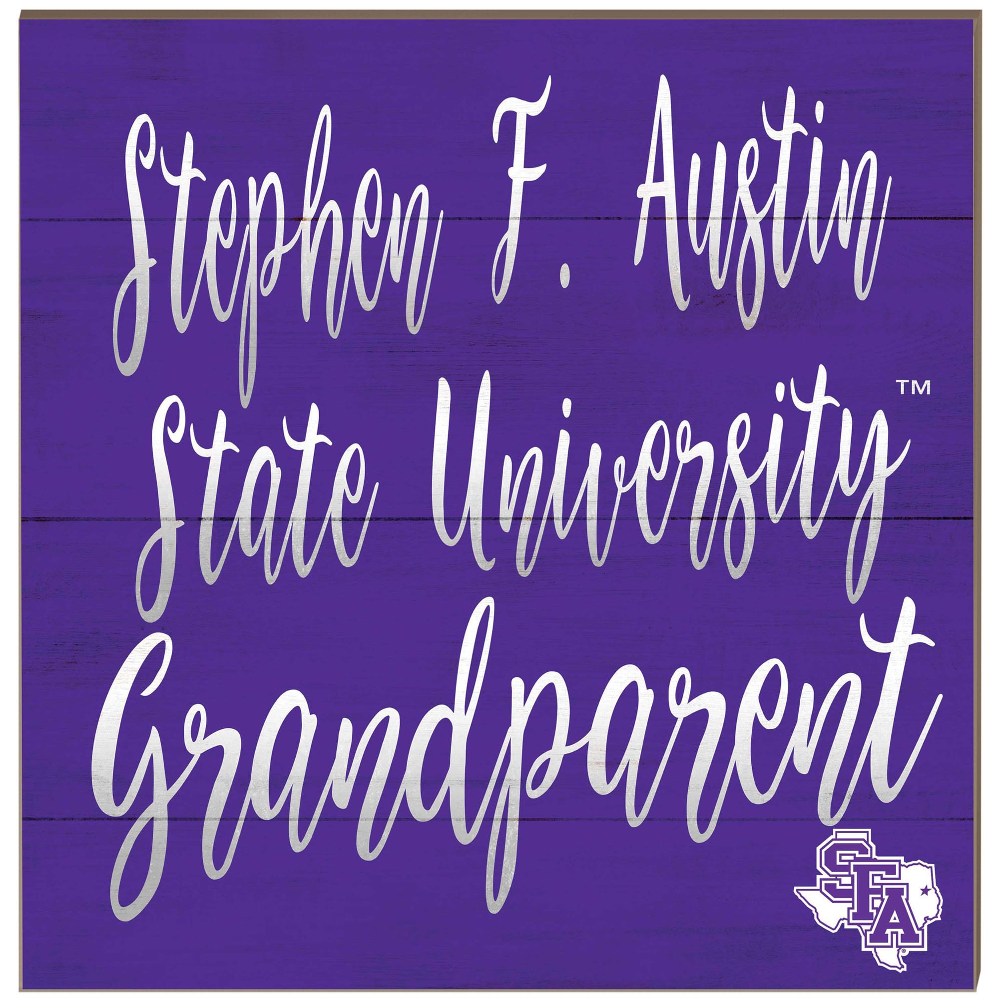 Stephen F Austin Lumberjacks 10'' x 10'' Grandparent Plaque