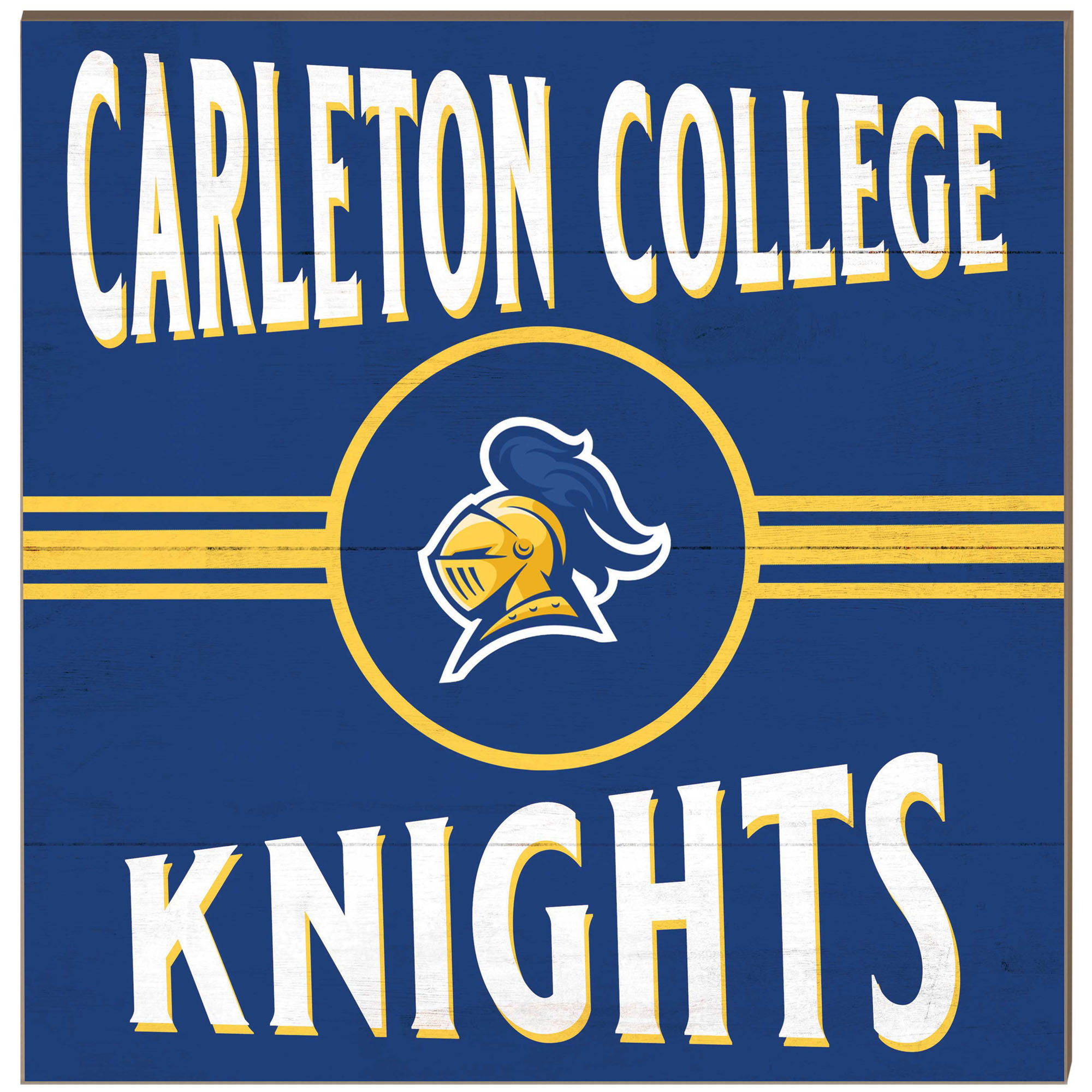 Carleton Knights 10" x 10" Retro Team Sign