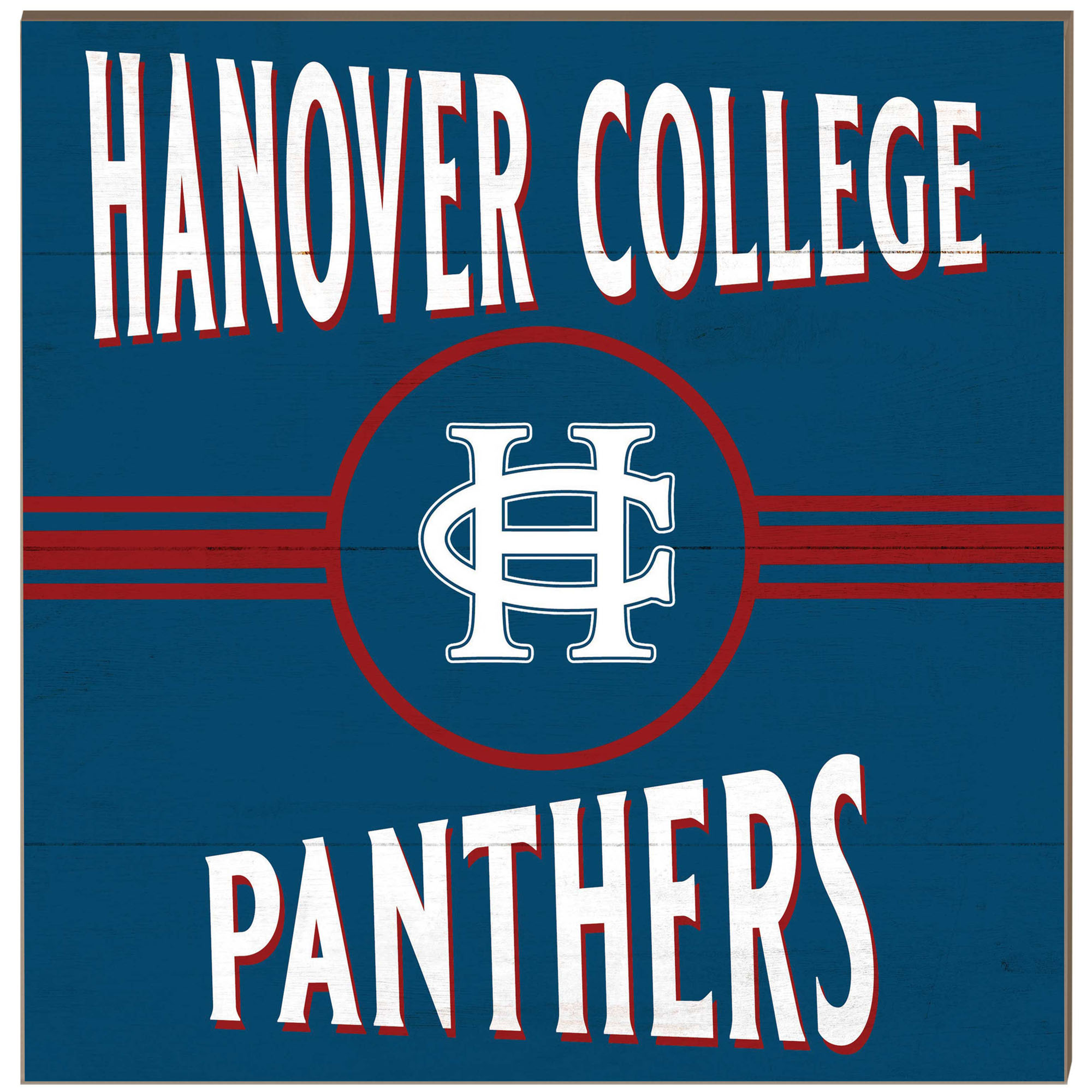 Hanover Panthers 10" x 10" Retro Team Sign