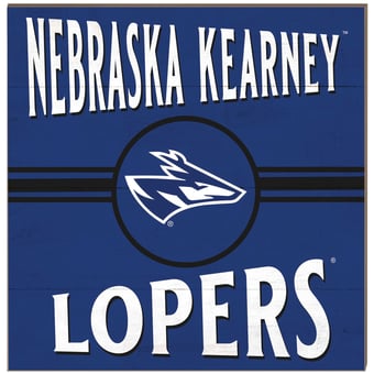 Nebraska-Kearney Lopers 10" x 10" Retro Team Sign