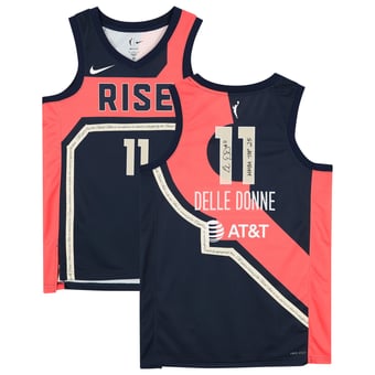 Elena Delle Donne Washington Mystics Autographed Navy Nike 2022 Rebel Edition Victory Player Jersey with "WNBA Top 25" Inscription