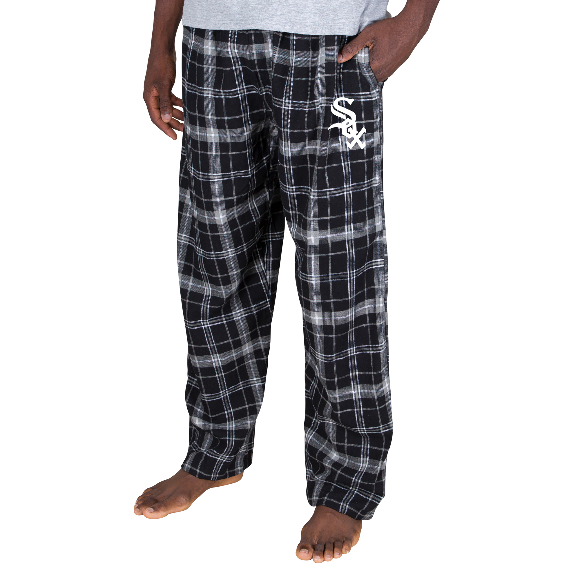 Men’s Concepts Sport Black Chicago White Sox Ultimate Plaid Flannel Pajama Pants Men’s Concepts Sport Black Chicago White Sox Ultimate Plaid Flannel Pajama Pants