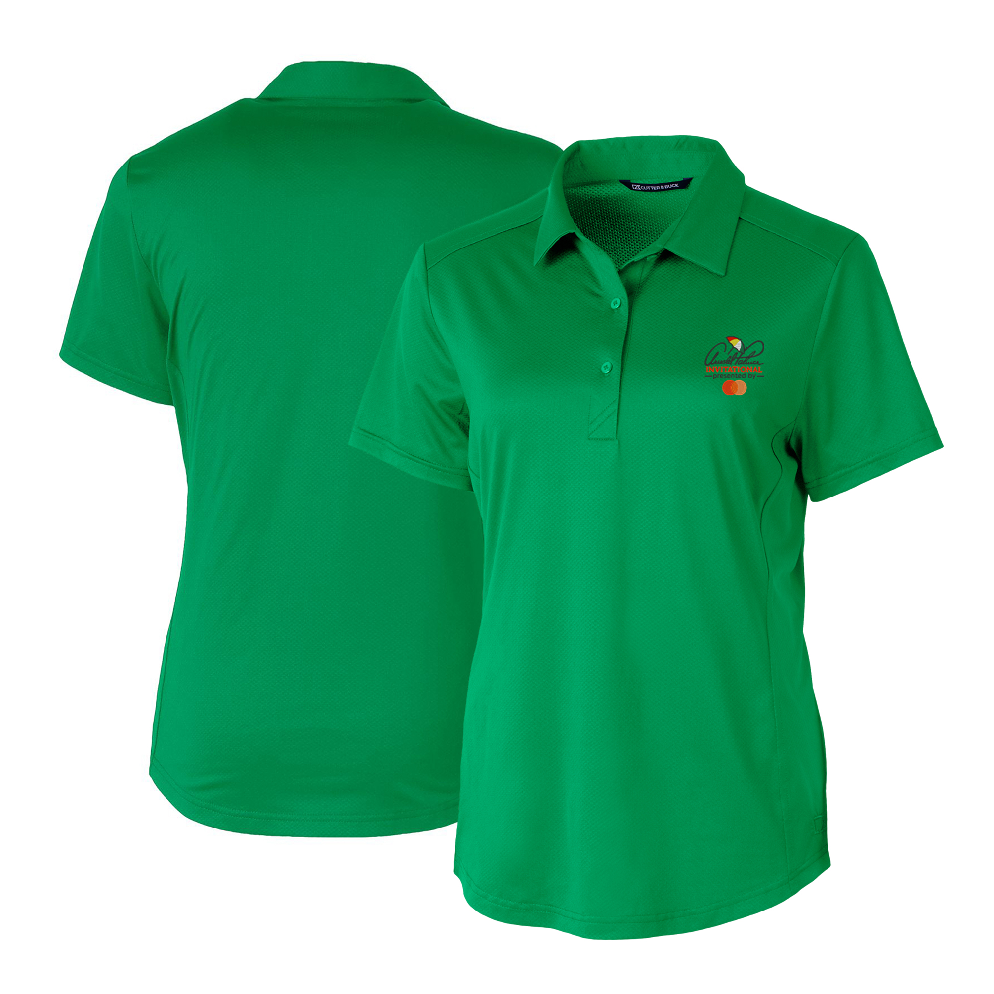Women’s Cutter & Buck Kelly Green Arnold Palmer Invitational Prospect Textured Stretch Polo