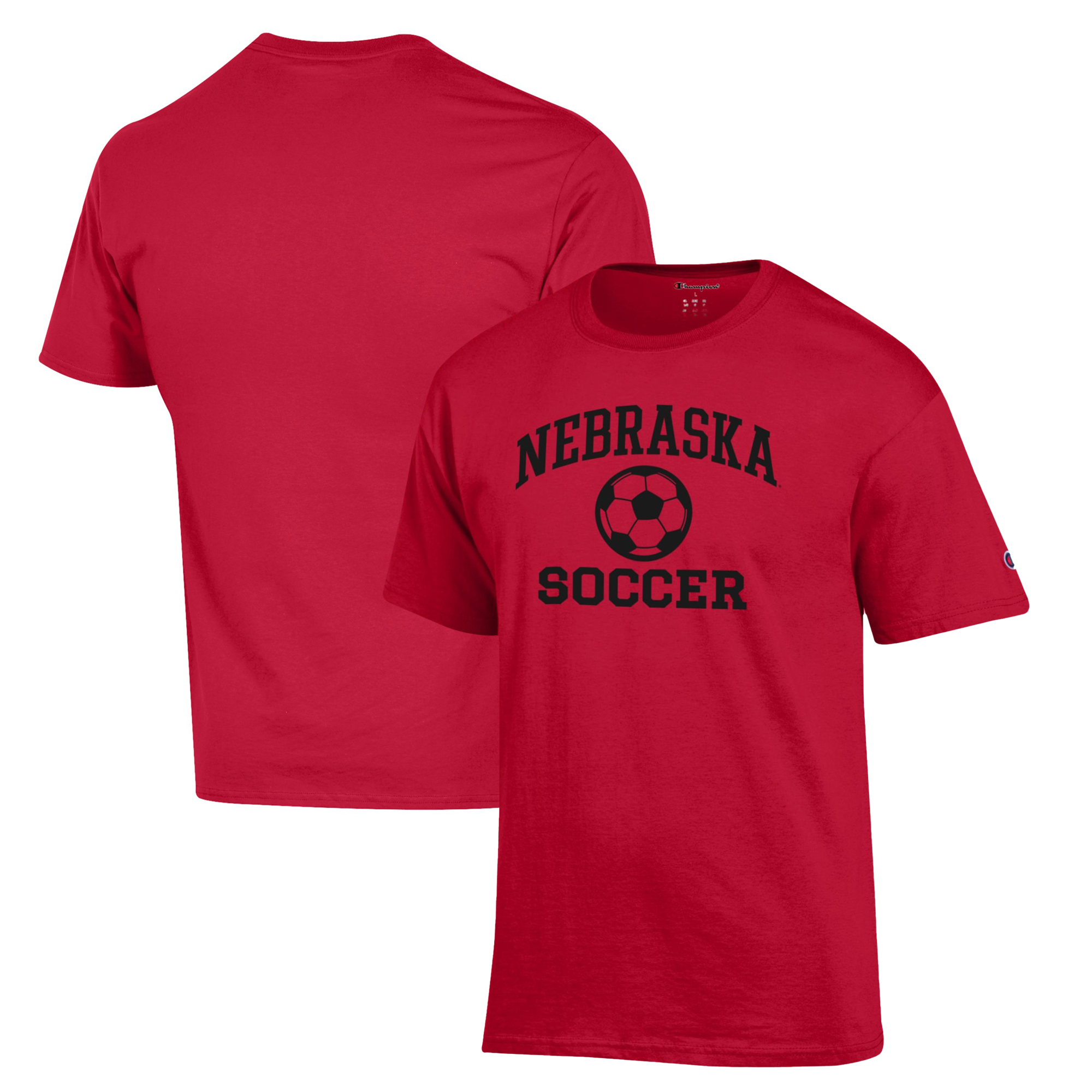 Men’s Champion Scarlet Nebraska Huskers Soccer Icon T-Shirt Men’s Champion Scarlet Nebraska Huskers Soccer Icon T-Shirt