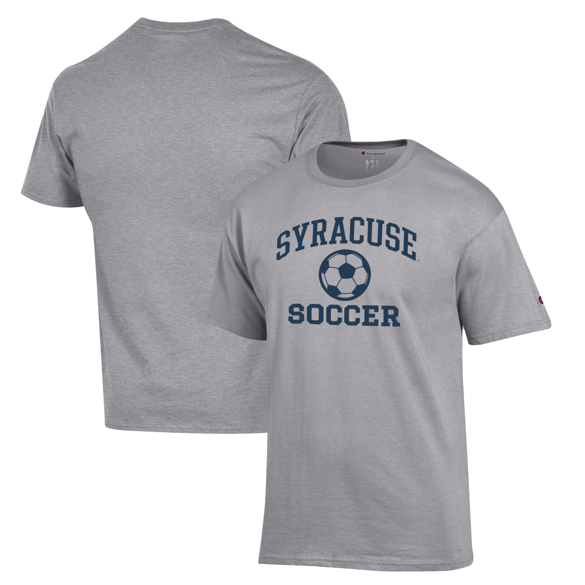 Men's Champion Gray Syracuse Orange Soccer Icon T-Shirt