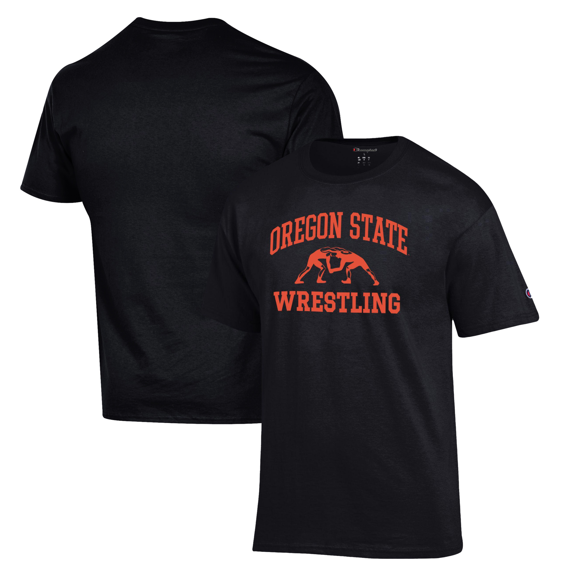 Men’s Champion Black Oregon State Beavers Wrestling Icon T-Shirt Men’s Champion Black Oregon State Beavers Wrestling Icon T-Shirt