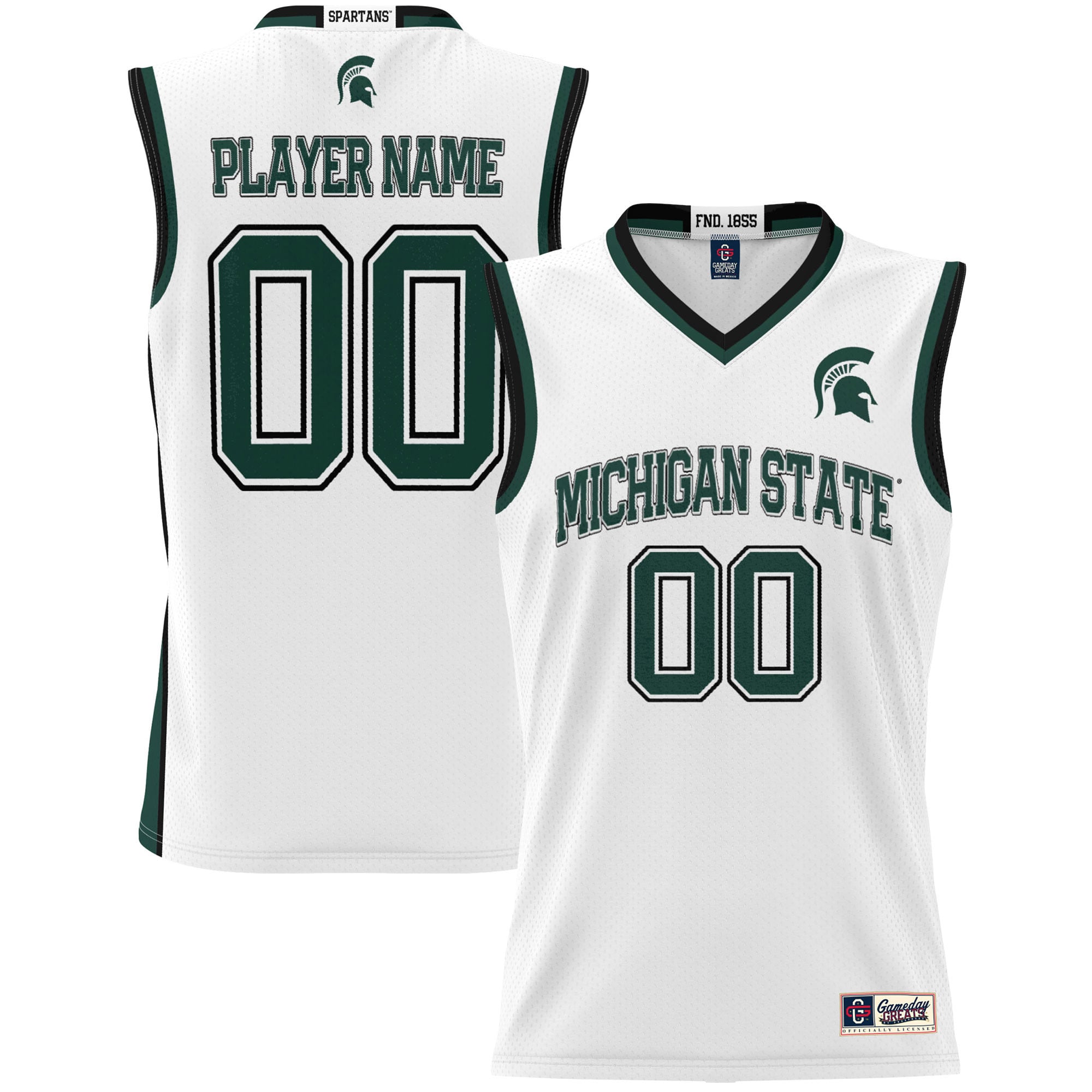 Youth GameDay Greats White Michigan State Spartans NIL Pick-A-Player Lightweight Women's Basketball Jersey