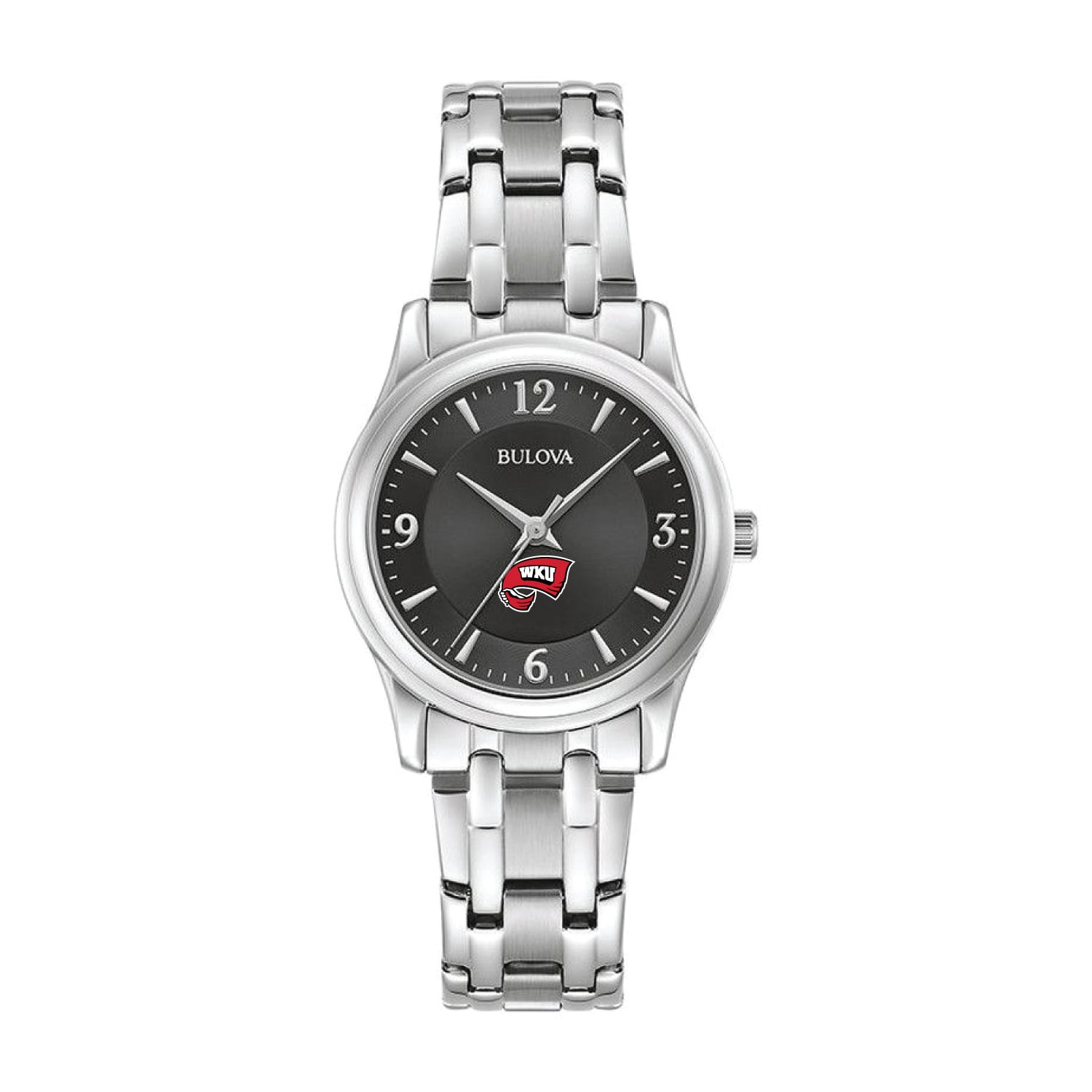 Women's Bulova Black Western Kentucky Hilltoppers Stainless Steel Corporate Collection Watch