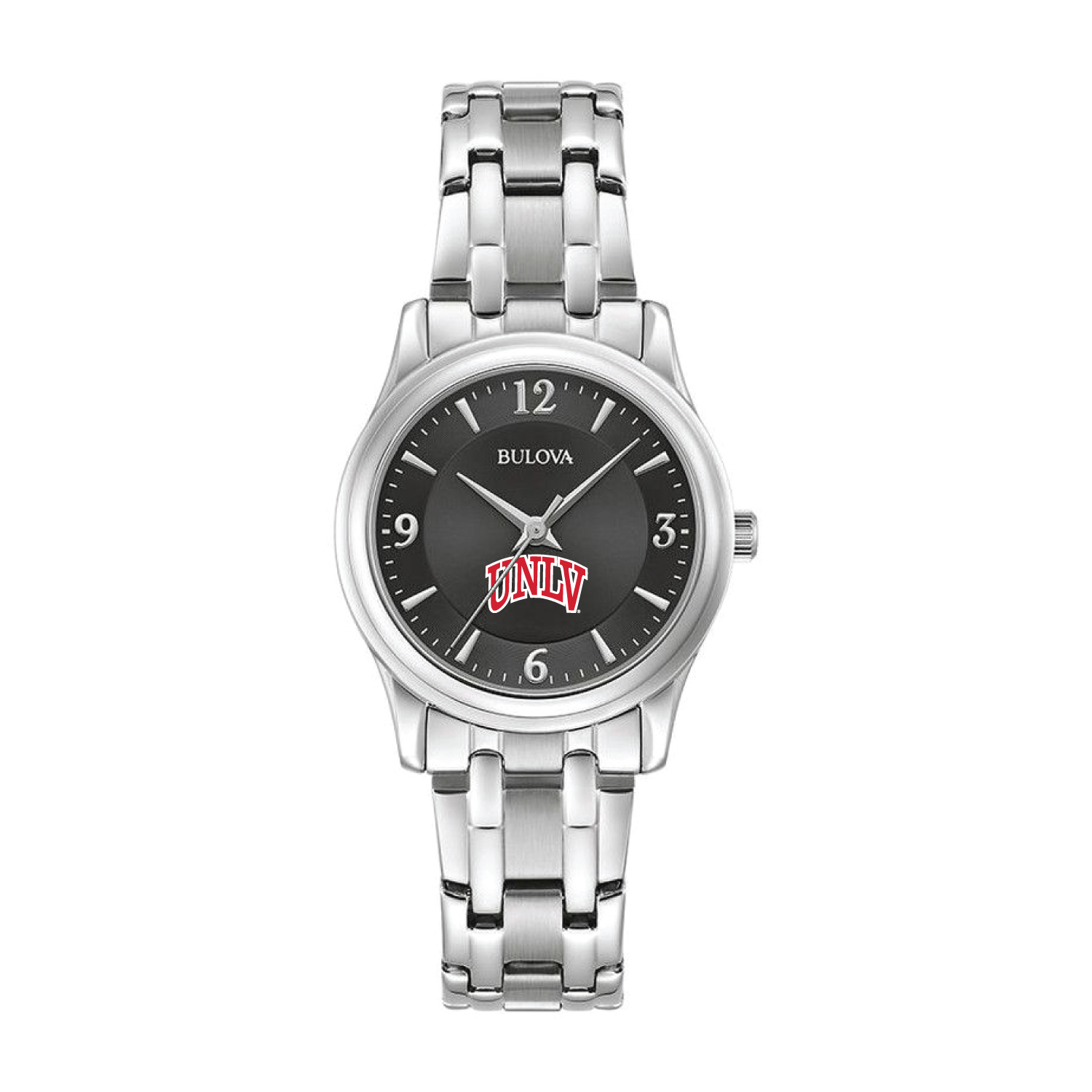 Women's Bulova Black UNLV Rebels Stainless Steel Corporate Collection Watch