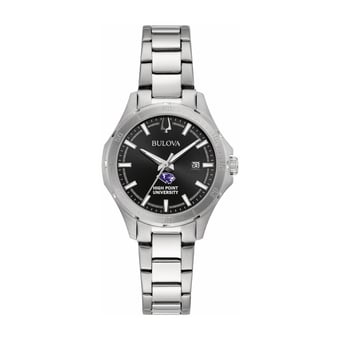 Women's Bulova Black High Point Panthers Stainless Steel Classic Sport Watch