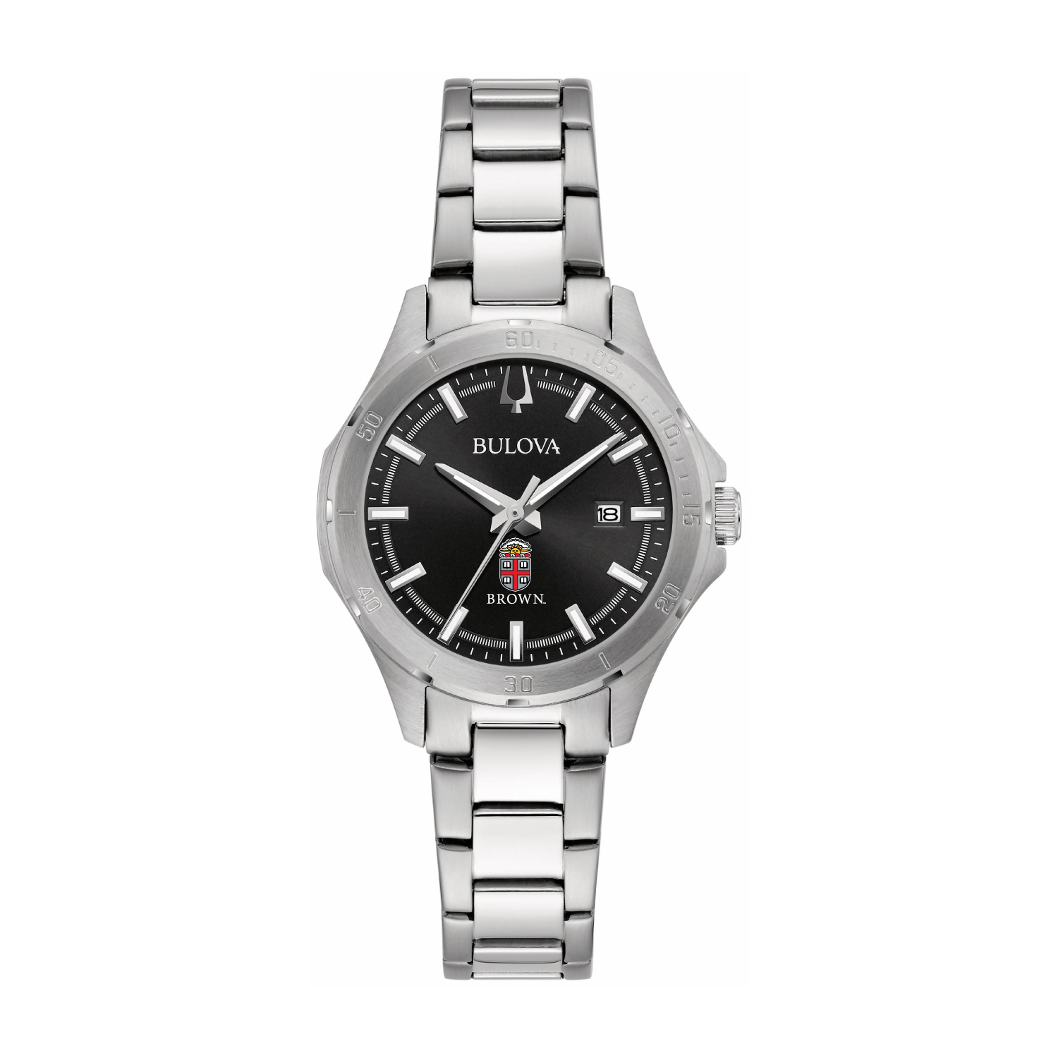 Women's Bulova Black Brown Bears Stainless Steel Classic Sport Watch