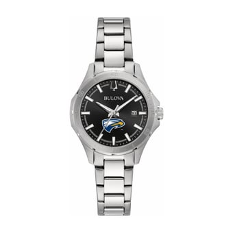Women's Bulova Black Emory Eagles Stainless Steel Classic Sport Watch