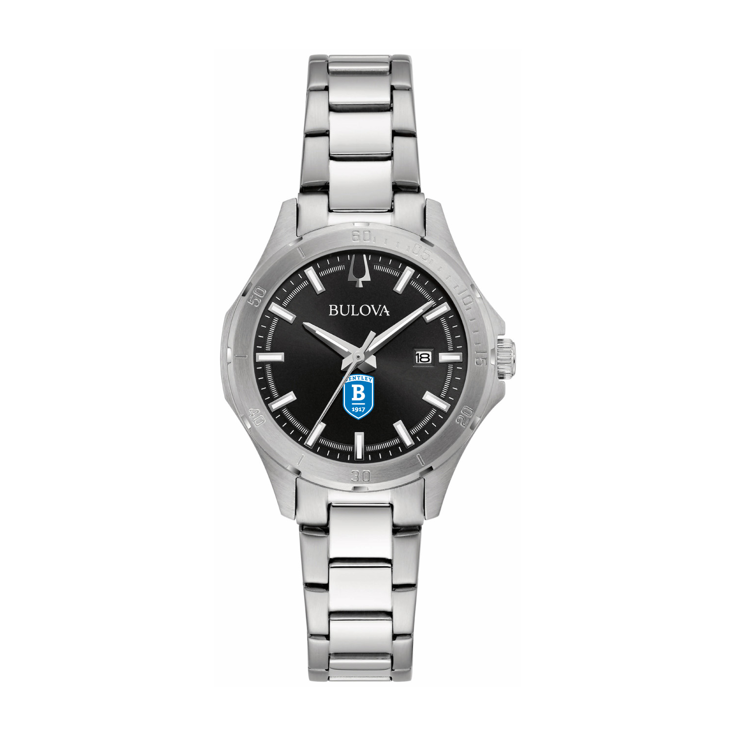 Women's Bulova Black Bentley Falcons Stainless Steel Classic Sport Watch