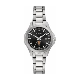 Women's Bulova Black Marshall Thundering Herd Stainless Steel Classic Sport Watch