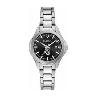 Women's Bulova Black Memphis Tigers Stainless Steel Classic Sport Watch