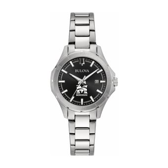 Women's Bulova Black Morehouse Maroon Tigers Stainless Steel Classic Sport Watch
