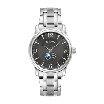 Bulova Black Emory Eagles Stainless Steel Sport Classic Watch