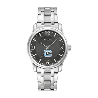 Bulova Black Citadel Bulldogs Stainless Steel Sport Classic Watch