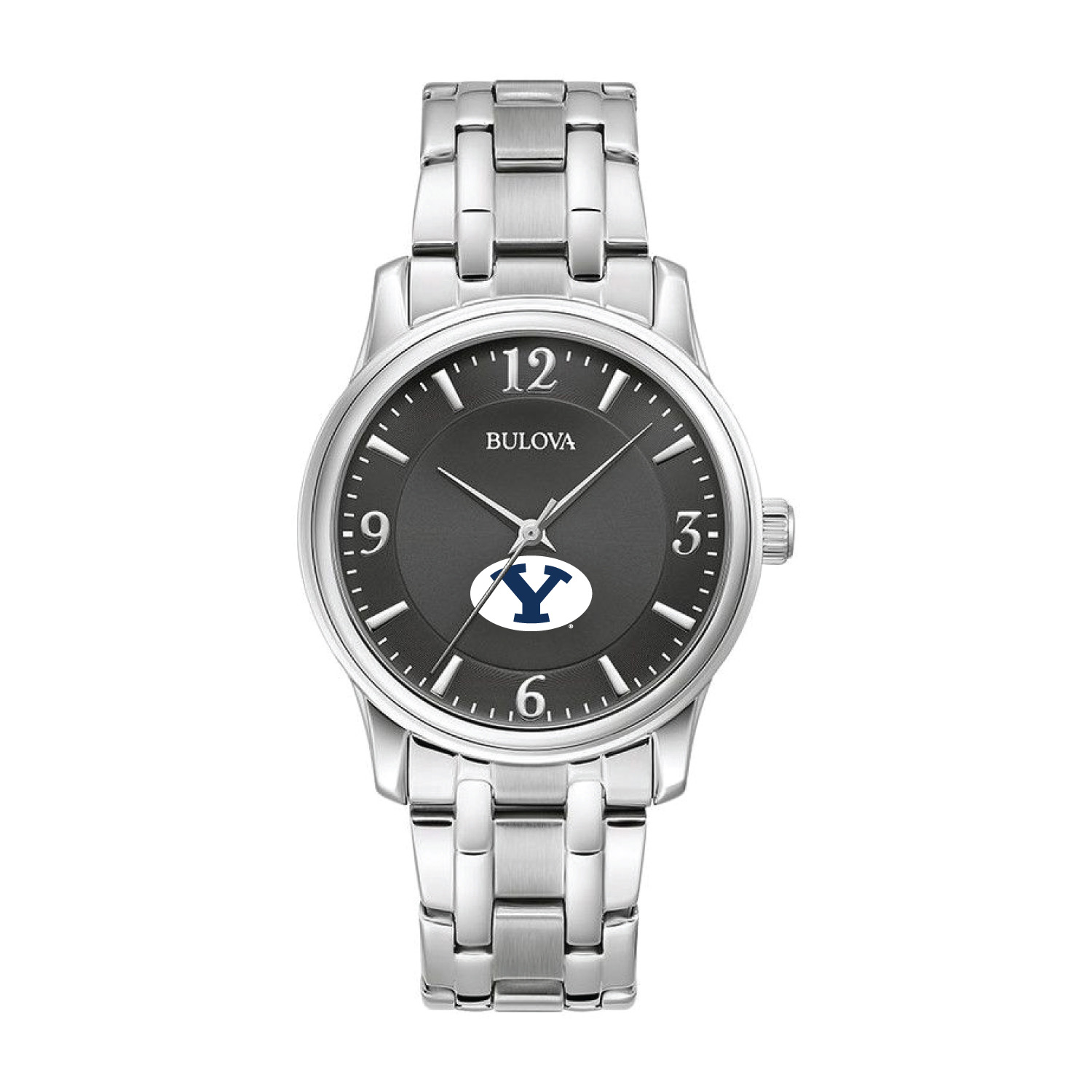 Bulova Black BYU Cougars Stainless Steel Corporate Collection Watch